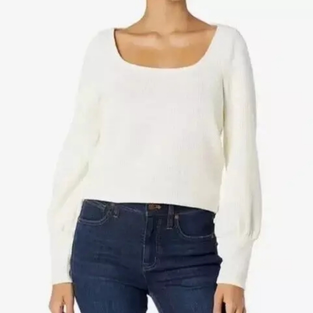 Madewell Ottoman Ribbed Square Neck Top